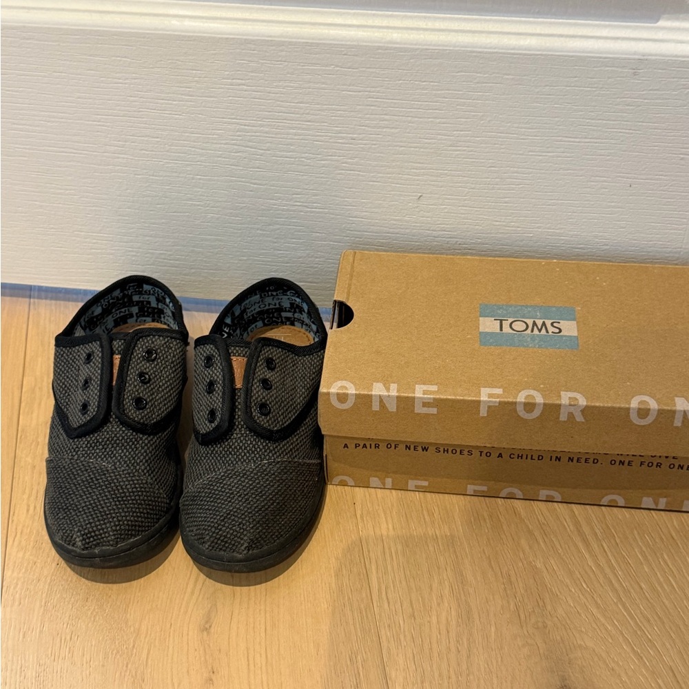 Toms Black Kids Shoes